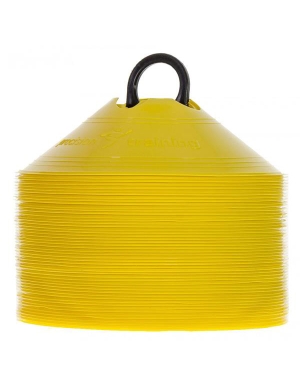 Precision Sleeved Saucer Cones 50pk - Yellow
